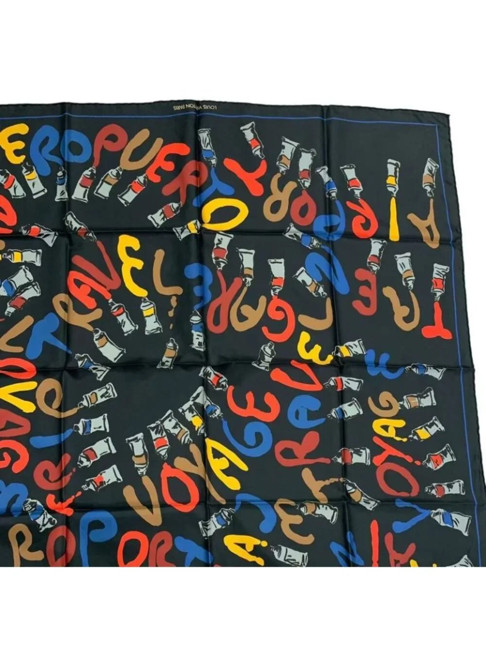 Louis Vuitton Scarf Silk Paint Pattern - Picture 3 of 8